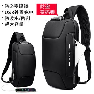 Bolso de pecho <span class=keywords><strong>OZUKO</strong></span> para hombre, un bolso cruzado de alta gama para deportes, impermeable, multifuncional y portátil para el día a día. - Product Image 2