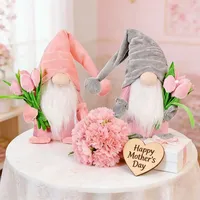 Poupées en peluche Tulip Rudolph, jouets de décoration pour la maison, cadeau de Noël ou de la Saint-Valentin, figurines de bureau, ornements, poupée sans visage