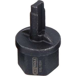 KS TOOLS - 150.1034 3/8'' Special profile oil service bit/socket for VAG LUBRICATION, FILTRATION AND <b>SPARK</b> <b>PLUGS</b> - Product Image 1