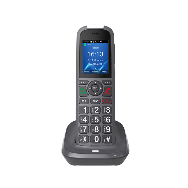 Sasincomm S08 Cordless WiFi VoIP Phone 4G LTE 3G GSM Big Button 3-Lines Dual SIM 2.4" Display WiFi Hotspot for