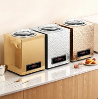 Chauffe-soupe électrique commercial en acier inoxydable avec affichage numérique pour cuisine, hôtels, restaurants et services de traiteur
