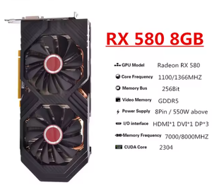 Carte graphique d'occasion RX 580 8 Go pour PC de bureau, jeux et minage, 2304SP, compatible RTX <span class=keywords><strong>GTX</strong></span> Super <span class=keywords><strong>560</strong></span> 570 4 Go GTX1060 RTX3060 - Product Image 6