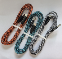 3ft 1m Nylon Tressé Usb Type C Charge Rapide Câble chargeur Usb C pour téléphones mobiles android