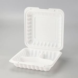 Contenedor de Alimentos con Tapa Abatible, Lavable en Lavavajillas, Portátil, para Preparación de Comidas, Desechable, de Plástico - Product Image 5