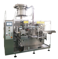 Machine d'emballage horizontale automatique pour le remplissage et le bouchage de sachets à bec verseur