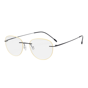 Naturalmente senza montatura frameless <span class=keywords><strong>b</strong></span> aria di titanio montature per occhiali senza cornice - Product Image 2