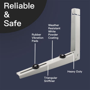 Staffa per Compressore Mini <span class=keywords><strong>Split</strong></span> Y0D HVAC in Acciaio per Esterni, Resistente alla Corrosione, Spessore 2.0mm, Facile Installazione per Montaggio a Parete Domestico - Product Image 4
