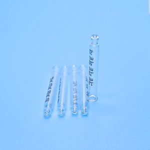 Bouteille <span class=keywords><strong>en</strong></span> verre de parfum d'huile essentielle avec compte-gouttes de <span class=keywords><strong>pipette</strong></span> graduée pour l'emballage cosmétique rond de crème pour le visage et de gouttes oculaires - Product Image 3