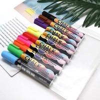 Zeamor OEM marqueurs de tableau LED effaçables à l'eau 3mm 6mm 15mm marqueurs de craie liquide effaçables à pointe fine