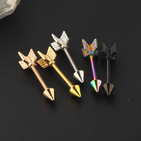 Anneaux de téton en acier chirurgical, barres de piercing, bijoux de piercing corporel, barres de téton, piercings de téton