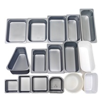 Conteneur à crème glacée en PP de 5 L avec couvercle en dôme, qualité alimentaire, bac à gelato, logo personnalisé, résistant au congélateur (-25°C), recyclable, rectangulaire, vente en gros