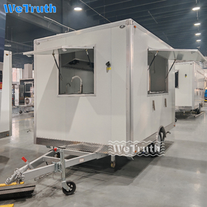 Được trang bị sợi thủy tinh và nhôm di động foodcart tất cả các nội thất boong foodtruck cho Snack và chip thực phẩm - Product Image 3