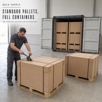 Panneau MDF brut de 18 mm à bonne stabilité dimensionnelle, format standard 4x8, pour la production de meubles et d'armoires
