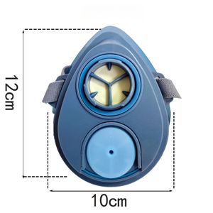 Máscara de gas de media cara antitóxica de alta eficiencia, silicona suave y cómoda esencial para industrias, ventas directas de fábrica - Product Image 4