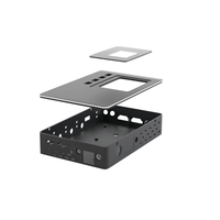 Boîtier d'amplificateur de puissance en alliage d'aluminium usiné CNC coque extrudée pour boîtier pour équipement audio avec technologie d'électroérosion à fil