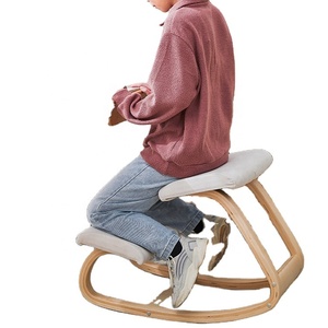 Chaise de bureau <span class=keywords><strong>ergonomique</strong></span> et correctrice de posture, en tissu de bois massif, design personnalisé, pour le bureau - Product Image 1
