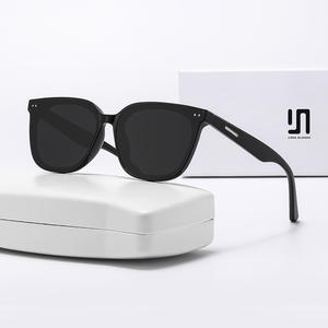 Gm Lunettes de soleil pour femmes, monture en plastique noir, verres polarisés UV400, type 3, pour visages plus grands - Product Image 3