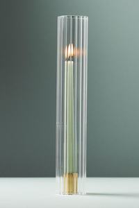 Portacandele da Terra in Vetro Cilindrico Scanalato, <span class=keywords><strong>Vaso</strong></span> per Fiori in Cristallo per Centrotavola di Matrimoni ed Eventi - Product Image 6