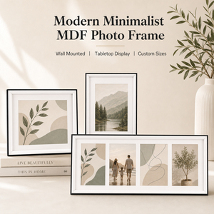 Cadre <span class=keywords><strong>photo</strong></span> en bois multi-ouvertures pour affichage horizontal mural ou sur table, idéal pour les photos de famille, la décoration de la maison, <span class=keywords><strong>du</strong></span> bureau ou de la galerie. - Product Image 1