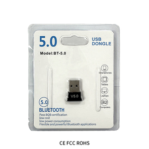 Adaptador <span class=keywords><strong>USB</strong></span> Externo Inalámbrico con <span class=keywords><strong>Dongle</strong></span> para 5.0 y Soft AP para Laptop, Audífonos, Ratón, Teclado, Altavoz - Windows/Mac/Linux - Product Image 1