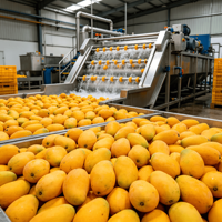 Turnkey NFC Mango Puree Productielijn Complete Mango Pulp Verwerkingsinstallatie Vers Fruit Vermaal- en Sapmachine