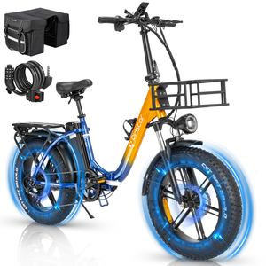 Bicicleta Eléctrica Plegable de 48V 15Ah, Fatbike, Bicicleta Urbana con Llantas Gruesas para Adultos y Mujeres, Modelo MN-20, Bicicleta Eléctrica con Llantas Gruesas para Grava - Product Image 1