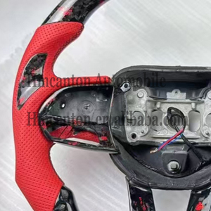 Le volant de direction en cuir perforé en fibre de carbone forgée le plus populaire pour Dodge Challenger - Product Image 6