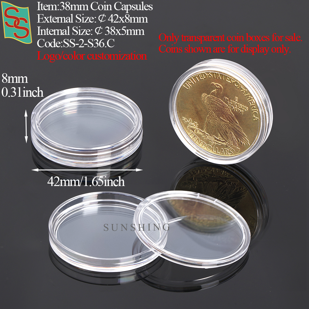 S36 38mm Coin Capsules