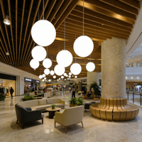 Luminaires de plafond LED créatifs modernes en forme de boule, lustres intérieurs et extérieurs, hôtel, restaurant, hall, décoration de la Saint-Valentin, IP65, plastique
