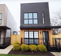 Maison modulaire moderne à 2 étages, 3 chambres, 2 salles de bain, maison contemporaine Apex, duplex, maisons en cubes pour location