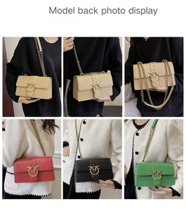 Bolso Bandolera Pequeño <span class=keywords><strong>de</strong></span> PU <span class=keywords><strong>de</strong></span> Alta Calidad para Mujer, Bolso <span class=keywords><strong>de</strong></span> Mano con Cadena, Estilo Moderno, con Cierre, para Uso Diario en Todas las Temporadas - Product Image 6