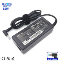 Adaptateur de chargeur pour ordinateur portable 19,5 V 3,33 A 65 W PD OVP OTP avec port DC, prise universelle américaine, matériau ABS, certifié CE