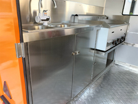 7,2ft Etodevice Nieuw Product Aanhangwagen Zonne-aangedreven Mobiele Voedselkraam Catering Trailer Limonadewagen