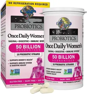 OEM nhãn hiệu riêng Hữu Cơ Prebiotics Probiotics cho phụ nữ 50 tỷ CFU 6 chủng đa dạng tiêu hóa sức khỏe nữ tính vitamin D