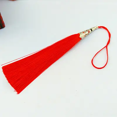 Cone Alloy Silk Tassel Fringe Sewing Bang Tassel Trim Decorative Curtain Tassel For Craft Jewelry DIY Graft Making