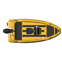 Nouveau design, haute performance, bateau ponton de qualité supérieure, bateau à leurres 4m/13ft, alimentation par batterie, utilisation facile pour les centres de villégiature