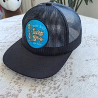 Gorra Trucker de 6 Paneles con Visera Plana, Personalizable con Logotipo, Transpirable, con Parche de Malla, Mezcla de Algodón, Unisex, para Deportes al Aire Libre y Equipos