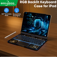 Clavier magique 360 °   Clavier Folio Rotatif pour iPad Pro 12.9 M2 2022, iPad Pro 11 2022, iPad Air 5 et iPad Air 4 (10e génération)