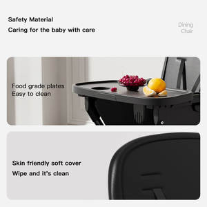 Nuovo Modello di Seggiolone Multifunzionale per Bambini, Pieghevole, Regolabile in Altezza, con Cintura di Sicurezza - Product Image 6