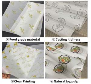 Custom Printed Sandwich <b>Paper</b> <b>Eco</b>-<b>friendly</b> Sandwich <b>Wrap</b> Waterproof Bread <b>Wrap</b> Biodegradable Waterproof Food <b>Wrap</b> - Product Image 5