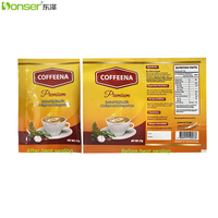 Film en rouleau personnalisé pour emballage de café, vente en gros, sacs en plastique recyclables anti-odeur pour emballage de café