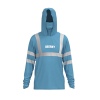 Fabricant de sweat à capuche de pêche d'été Sweat Shirt Face Mask Construction Clothes Safety Shirts Long Sleeve Reflective Work Wear