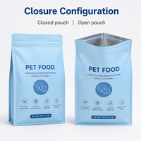 Sachet d'emballage alimentaire pour animaux de compagnie imprimé sur mesure, mat, avec fermeture éclair, barrière Mylar PE, pour aliments et friandises pour animaux