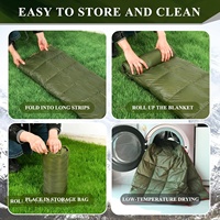 Couverture de camping en nylon ripstop ultra-mince 10D, super légère, compacte et pliable, pour hamac, sous-couverture, chaleur nocturne