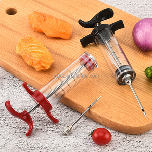 Aguja inyectora de marinada para pavo, jeringa de acero inoxidable para saborizar carne, herramienta de cocina para asar y hornear carne. - Product Image 5