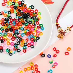 Colorful <b>Braided</b> Rope Rings Small Diy Jewelry <b>Accessories</b> For Bracelet Making Hand Knitting Craft Supplies - Product Image 4