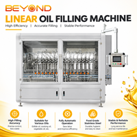 Chaîne de conditionnement automatique d'huile alimentaire à haute efficacité 4000 BPH – Machine de remplissage linéaire pour huile de cuisson