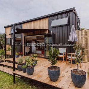 20 & 40 FT Design Moderno Expansível Recipiente Pré-fabricado De Madeira Cor Jardim Casa Jardim Espaço Vivo Quarto Férias Em Família - Product Image 2