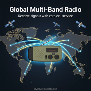<span class=keywords><strong>Radio</strong></span> d'urgence <span class=keywords><strong>portable</strong></span> AM FM WB NOAA avec lampe de poche, alarme SOS, manivelle solaire, étanche, banque d'alimentation, <span class=keywords><strong>radio</strong></span> de survie - Product Image 5