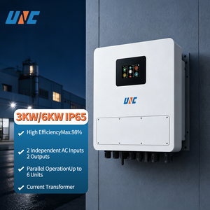 Inversor Solar Híbrido Monofásico UNC de 6kW 3kVA, 2MPPT, Onda Sinusoidal Pura, 520V, Conexión a Red/Fuera de Red, Bajo Voltaje, IP65, 50Hz/60Hz, Control por WiFi y Aplicación - Product Image 2